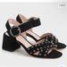 J. Crew Shoes | J.Crew Suede Penny Sandals With Jewels Bnib Jeweled Block Heel Sandal | Color: Black | Size: 8