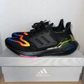 Adidas Shoes | Adidas Ultraboost 22 (Hq0965) Mens Size 9 Core Black/Power Blue Running Shoes | Color: Black/Blue | Size: 9