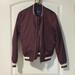 American Eagle Outfitters Jackets & Coats | Ae Varsity Bomber Jacket Maroon | Color: Red | Size: Xs