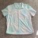 American Eagle Outfitters Shirts | Ae Men’s Short Sleeve Button Down | Color: Blue/White | Size: Xxl