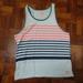American Eagle Outfitters Tops | American Eagle Outfitters Multicolor Striped Tank Top Women's Medium | Color: Blue/White | Size: M