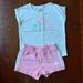 Adidas Matching Sets | Adidas Pink And White Toddler Girls Short Set 24 Months | Color: Pink/White | Size: 24mb