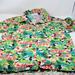 Disney Shirts | Disney Mickey Mouse Hawaiian Tropical Floral Shirt | Color: Green/Yellow | Size: Xl