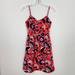 J. Crew Dresses | J. Crew Women's Size 0 Printed Seaside Cami Dress Tropical Floral Red Blue | Color: Blue/Red | Size: 0