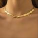 Anthropologie Jewelry | 14k Gold Filled Braided Chain Choker Necklace | Color: Gold | Size: Os