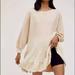 Free People Tops | Free People Sweatshirt Dress Tiered Ruffle Ombre | Color: Cream/Pink | Size: Xs