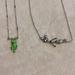 Disney Jewelry | Hot Topic Disney Necklaces Frozen Olaf & Rapunzel Pascal | Color: Green/Silver | Size: Os