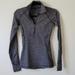 Lululemon Athletica Tops | Lululemon | Black Gray Long Sleeve Run Luxury Quarter Zip Pullover | 2 | Color: Black/Gray | Size: 2