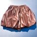 Anthropologie Skirts | Anthropologie Sunday In Brooklyn Faux Leather Bubble Mini Skirt Size Xxs | Color: Brown | Size: Xxs