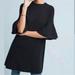 Anthropologie Dresses | Anthropologie Moth Black Sweater Dress With Ruffle Sleeve | Color: Black | Size: L