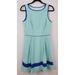 Jessica Simpson Dresses | Jessica Simpson Seersucker Stripe Sun Dress Fit And Flare With Pockets Size 8 | Color: Blue/White | Size: 8