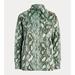 Ralph Lauren Tops | Lauren Ralph Lauren - Mint Green Snake Print Silky Blouse Shirt- Nwt -Sz M G310 | Color: Gray/Green | Size: M