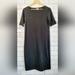 Lularoe Dresses | Lularoe Ladies Black Short Sleeve Straight Pencil Bodycon Dress Midi Length Clas | Color: Black | Size: M