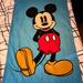 Disney Bedding | Disney Mickey Mouse Fleece Blanket Blue Background | Color: Blue/Red | Size: Os