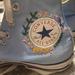 Converse Shoes | Embroidered Baby Blue Chuck Taylor Converse | Color: Blue/White | Size: 7