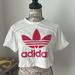 Adidas Tops | Adidas X Marimekko Crop Top | Color: Pink/White | Size: S