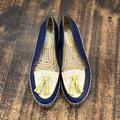 Coach Shoes | Coach Blue Leather Romy Espadrille Loafer Flats | Color: Blue/Yellow | Size: 7