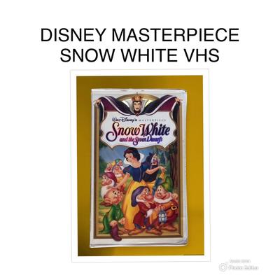 Disney Media | Disney Snow White Snowwhite Masterpiece Vhs Classic Cartoon Movie Collectible | Color: Red/White | Size: Os