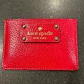 Kate Spade Accessories | Kate Spade Credit Card Holder | Color: Red | Size: Os