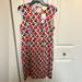 Kate Spade Dresses | Kate Spade Nwt Authentic Sheath Cotton With A Little Stretch Sleeveless Dress | Color: Blue/Red | Size: Size 14 Read Description