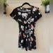 American Eagle Outfitters Pants & Jumpsuits | American Eagle Outfitters Extra Small Floral Romper | Color: Black/Pink | Size: Xs