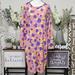 Lularoe Dresses | Lularoe Debbie Casual Long Sleeve Sheath Dress | Color: Pink/Purple | Size: L