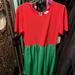 Lularoe Dresses | Lularoe Amelia Red/Green Holiday Dress Size 2x New With Tags | Color: Green/Red | Size: 2x