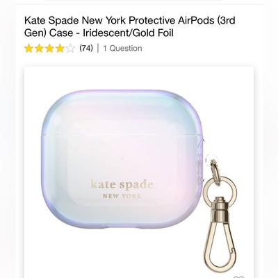 Kate Spade Office | Kate Spade Apple Airpods Case3rd Generation | Color: Red | Size: Os