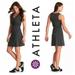 Athleta Dresses | Athleta Adriana Faux Wrap Sleeveless V-Neck Charcoal Knit Dress | Color: Gray | Size: Xs