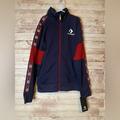 Converse Jackets & Coats | Converse Zip Up Track Jacket | Color: Blue/Red | Size: Mb
