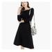 J. Crew Dresses | J.Crew Fit And Flare Sheath Dress In Stretch Ponte Black Women's Size 0 | Color: Black | Size: 0