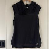Adidas Tops | Adidas Mesh Jersey Hooded Shirt Black Medium | Color: Black/Gray | Size: M