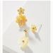 Anthropologie Jewelry | Anthropologie In Full Bloom Front Back Earring | Color: Gold/Yellow | Size: Os
