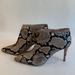 J. Crew Shoes | J. Crew Pointed Stiletto Snakeskin Embossed Leather Ankle Boots Size 9 | Color: Black/Tan | Size: 9