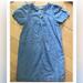 Madewell Tops | Madewell Xxs Chambray Cotton Linen Blend Baby Doll Blue Jean Denim Shirt Dress | Color: Blue/White | Size: Xxs