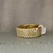 Michael Kors Jewelry | Michael Kors 14k Gold-Plated Sterling Silver Pave Logo Band Ring | Color: Gold | Size: 8