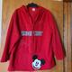 Disney Other | Disney Red Mickey Mouse Zip Up Fleece | Color: Red | Size: 2x (18/20)