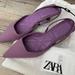 Zara Shoes | New! Zara Women’s Heel Shoes | Color: Purple | Size: 6