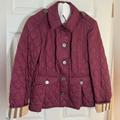 Burberry Jackets & Coats | 100% Authentic Burberry Diamond Quilted Thermoregulated Jacket Sz S Burgundy | Color: Purple | Size: S