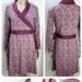 Athleta Dresses | Athleta Nectar Purple Lavender Paisley Wrap Stretchy Dress Size Large Y2k | Color: Purple | Size: L