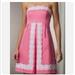 Lilly Pulitzer Dresses | Lilly Pulitzer Betsey Pink Strapless Dress | Color: Pink/White | Size: 6