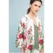 Anthropologie Jackets & Coats | Anthropologie Eva Franco Rose Linen Coat | Color: Red/White | Size: Xxsp