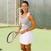 Athleta Dresses | Athleta Dress Bob And Weave Tennis Sports Xxs | Color: Gray/White | Size: Xxs