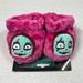 Disney Shoes | Booties Disney Nightmare Before Christmas Infant Baby Slippers Plush Pink Sally | Color: Blue/Pink | Size: 0bb