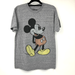 Disney Shirts | Disney Gray Black Mickey Mouse Lightweight Crew Neck Short Sleeve T Shirt Top | Color: Black/Gray | Size: M