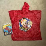 Disney Jackets & Coats | Disney Junior Rain Poncho 3 For $10 | Color: Red | Size: Fits Toddlers To Small Kids