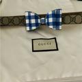 Gucci Accessories | Gucci Kids Children’s Gg Supreme Belt With Bow | Color: Blue/Tan | Size: Entire Belt Measures 30 Inches Long-Size 4/5