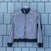 Adidas Tops | Adidas Long Sleeve Striped Athletic Jacket Sports Top Size M | Color: Gray/White | Size: M