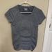 Athleta Tops | Athleta Fast Track Short Sleeve Active Top | Color: Gray | Size: M