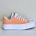 Converse Shoes | Converse Lift Platform Low Top ‘Fuel Orange’ Canvas All Star Renew Sneaker | Color: Cream/Orange | Size: 5